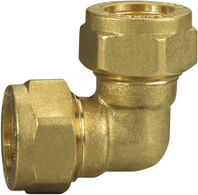 Vinkel klemring til kobberrør messing 15 x 15 mm